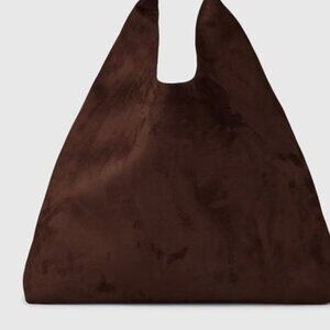 Gap Vegan Suede Slouchy Tote Bag  new